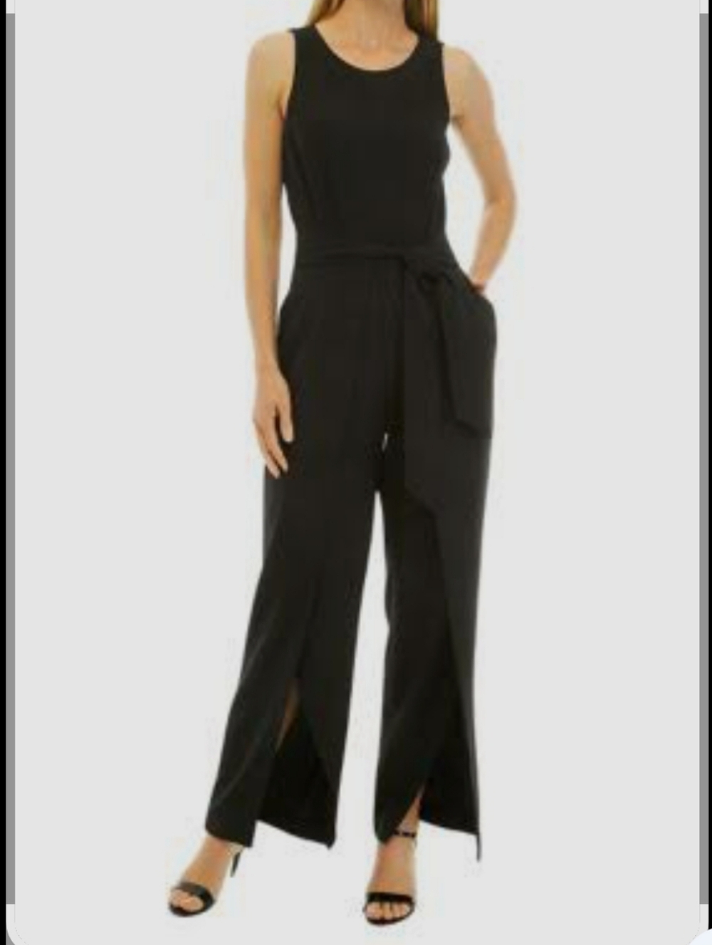 Inc Sleek sleeveless jumpsuit